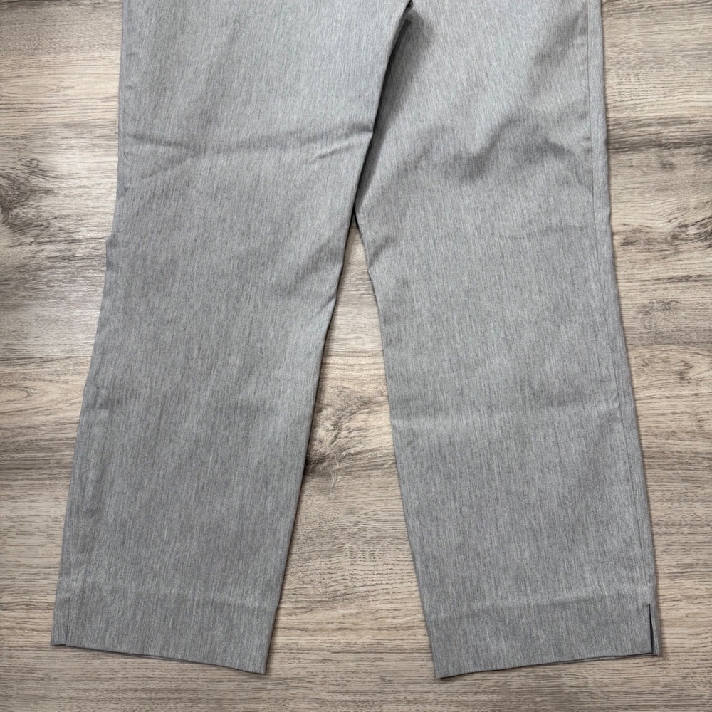 Hilary Radley Womens Pull On Straight Leg Pants Gray Heather Stretch Size Large - Picture 6 of 11
